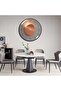 12-inch Silent Non-Ticking 3D Curved Glass Wall Clock (Orange) - 3