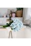 6 Pcs Blue Silk Hydrangea Artificial Flowers Bouquet for Home & Wedding - 2