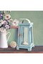 Coastal Wooden Tea Light Candle Lantern, 10.6 Inch, Worn Blue - 7