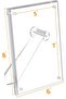 5x7 Acrylic Magnetic Photo Frame, Clear, Double-Sided (2 Pack) - 7