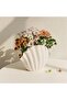 Shell Vase White - Seashell Shaped Ceramic Vase (Small) - 4