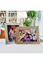 5x7 Gold Metal Picture Frame with Bamboo Design - 3