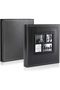 Photo Album, Holds 500 4x6 Photos, Leather Cover (Black) - 6