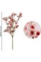 4Pcs Artificial Cherry Blossom Silk Peach Flowers - Pink - 4