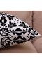 Geometric Black Flower Pillow Covers, 18x18, Set of 4 - 7