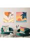 4Pcs Modern Tropical Leaves Throw Pillow Covers, 50x50 cm (20x20 in) - 2