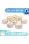 50 Pack Unscented Tea Light Candles - 6-7 Hour Burn Time - 5