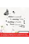 Inspirational Wall Stickers, Quotes Letter Wall Art Stickers, Motivational Removable Wall Decor, Positive Word Butterfly Decals, Peel and Stick, Removable Stickers, for Bedroom Living Room Office - 2