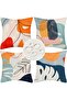 4Pc Boho Waterproof Linen Cushion Covers 45x45cm (18x18)