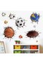 Basketball Football Through The Wall Sports Wall Decals - Kids Baby Boys Wall Stickers - Nursery Playroom Classroom Daycare Game Room Bedroom Home Wall Decor - 2
