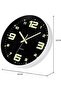 Glow in The Dark Silent Wall Clock, 12-inch Luminous Numbers - 4