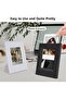 2x3 Photo Frame 6-Pack Mini Plastic Picture Frames (Black + White) - 4