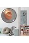 12-inch Silent Non-Ticking 3D Curved Glass Wall Clock (Orange) - 4