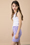 Lilac Paw Cute Printed Girl's Elastic Waist Shorts 20733 - 2