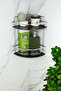 Double Shampoo Holder Bathroom Organizer with Crystal Lamas - Shelf and Corner Holder - 2