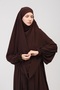 طقم عباية - طقم مكون من 3 قطع - طقم وشاح وحزام بأكمام مكشكشة - 6