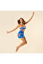 Protı Digital Printed Slub Shorts Skirt - Navy Blue - 2