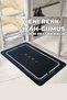 40X60 (Extra Thick) Black Silver Non-Slip Bath Mat - Ultra Water Absorbent - Quality Thick Model