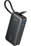 باور بانك أنكر نانو 30 وات، كابل USB-C مدمج 10000mAh - أسود - 2