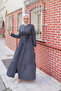 3-Layered Drawstring Robe - Smoked - 2