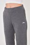 Women's Rubber Leg Cotton Sweatpants Anthracite Melange 5608-A - 8