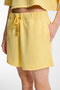 Nua women's comfort fit yellow shorts with stretch fabric cord - 2