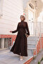 3-Layer Gathered Brown Ferace - 2