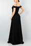 Women's Black Color Strap Double Breasted Neck Pleated Slit Detailed Maxi Evening Dress Graduation Dress 58871 - 7