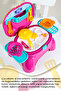 17 Piece Table Toy Kitchen Set - Kitchen Utensils Cook Toy Set with Carry Bag and Seat - 6