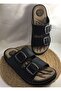Soft Leather Heel Spur Prevention Orthopedic Light Sole Men's Slippers - 3