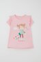 Girls' Capri Leggings Set, Girl Printed, Ages 1-4, Pink - 2
