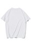 Unisex Oversize Reverse Crystal Stone Printed T-Shirt White - 2