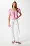 Women's Amaya Lace-Up Pink Woven Shirt - 6
