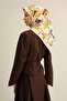 Floral Print Pure Silk Twill Scarf 9342D 03 - 3