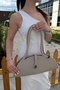 Mia Natural Wooden Beaded Straw Look Shoulder Bag - 2