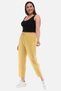 Women's Summer Large Size Synthetic Linen High Waist Elastic Narrow Leg Mom Pants C611 - 5
