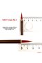 Brush for Writing Wolf Hair No:3-China, Ceramics, Gilding, Miniature, Thick Body, Brush-3 Pcs - 5