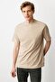 Men's Crew Neck T-Shirt K.Beige - 2