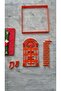Brick Detail Framed Door Dough Shaper/Cookie-Wreath and Stocking Mold Gift -Mixed Color - 8