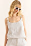 Women's Blue Ring Accessory Striped Muslin Bell Blouse Blz-19002958