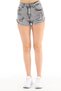 Slim Fit Jean High Waist Tight Fit Stretchy Rio Gray Women's Mini Denim Jeans Shorts C603
