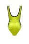Suspender Window Detailed Sports Design Green 50Uv Girl's Swimsuit by Nessi Byrd - 2