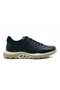 Genuine Leather Navy Blue Casual Sports Men's Shoes - Eva Sole - 256073