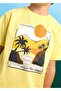 Boy's Printed T-Shirt Yellow 3034 - 3