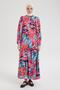Natural Fabric Patterned Colorful Daily Comfortable Fit Dress Pink 24Yt952 - 3