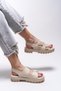 Heillarue Women's Sandals 0012772 Beige - 2