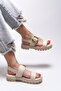 Emilthana Women's Sandals 0012773 Beige - 2