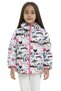 Girl's Fleece Hooded Girls Written Butterfly Patterned Winter Puffer Coat & Coat & Parka