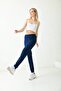 Cobalt Blue Elastic Waist and Leg Pajama Bottoms - 3