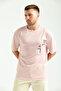 تي شيرت مطبوع عليه Dusty Rose مقاس كبير - 5